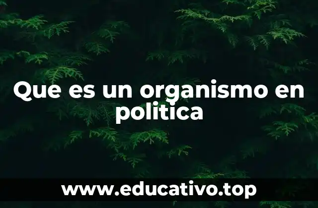 La estructura y funcionamiento de los organismos políticos