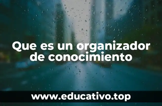 Que es un organizador de conocimiento