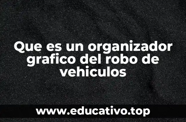 Que es un organizador grafico del robo de vehiculos