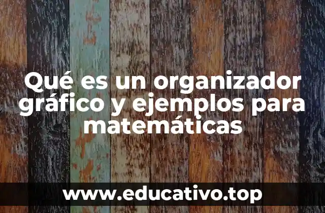 Qué es un organizador gráfico y ejemplos para matemáticas
