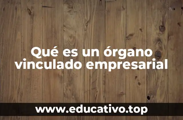 Qué es un órgano vinculado empresarial