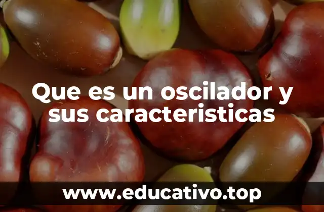 Que es un oscilador y sus caracteristicas
