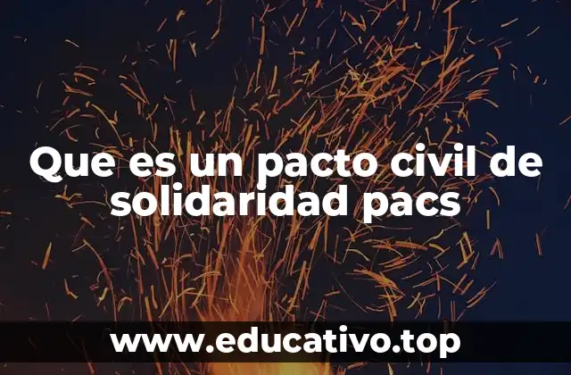 Que es un pacto civil de solidaridad pacs