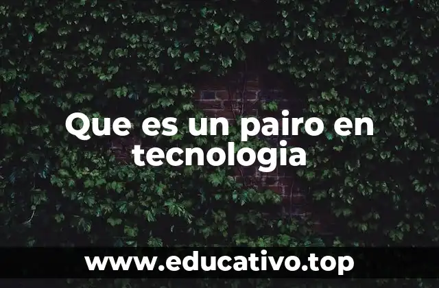 Que es un pairo en tecnologia