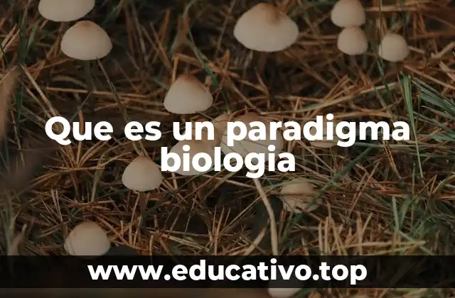 Que es un paradigma biologia