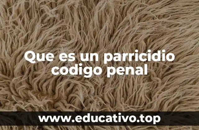 Que es un parricidio codigo penal