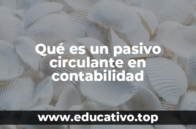 Qué es un pasivo circulante en contabilidad