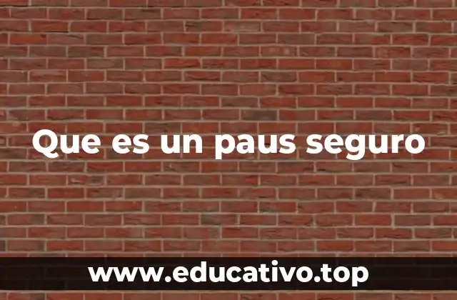 Que es un paus seguro