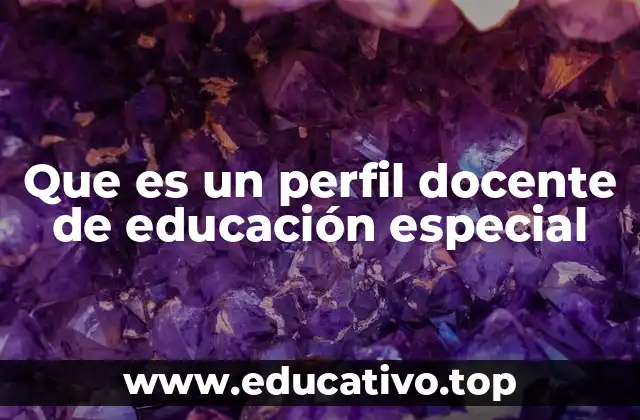 Características esenciales de un docente especializado en educación especial