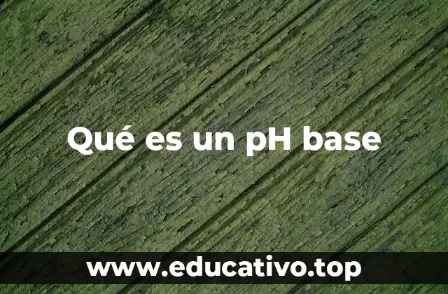 Qué es un pH base