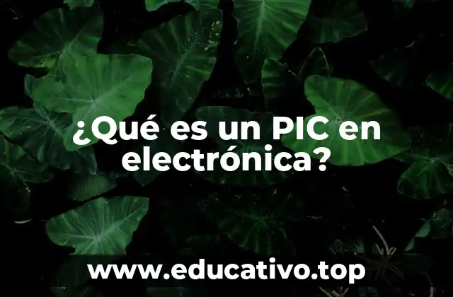 ¿Qué es un PIC en electrónica?
