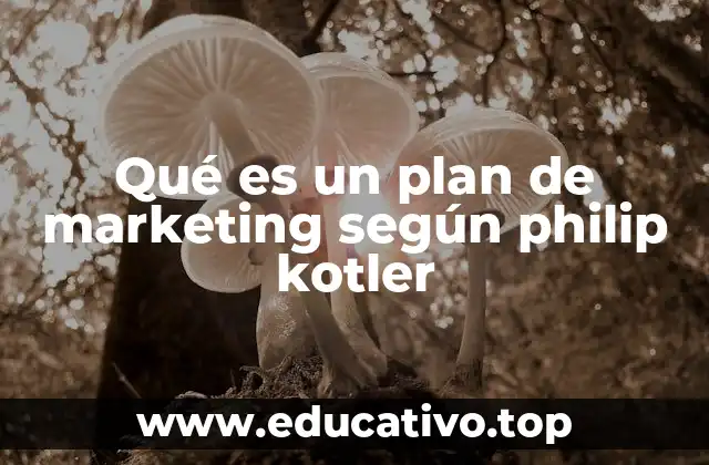 Qué es un plan de marketing según philip kotler