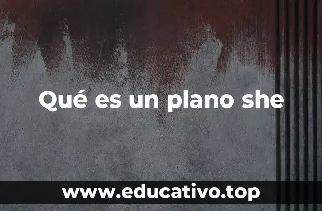 Qué es un plano she
