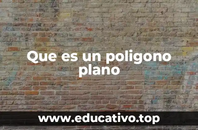 Que es un poligono plano