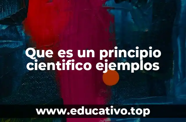 Que es un principio cientifico ejemplos