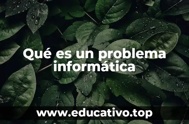 Qué es un problema informática