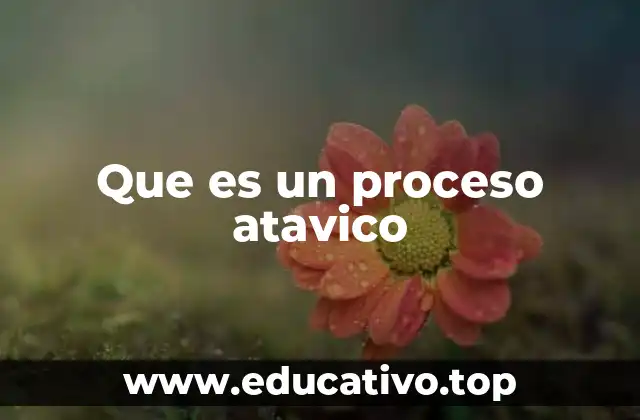 Que es un proceso atavico