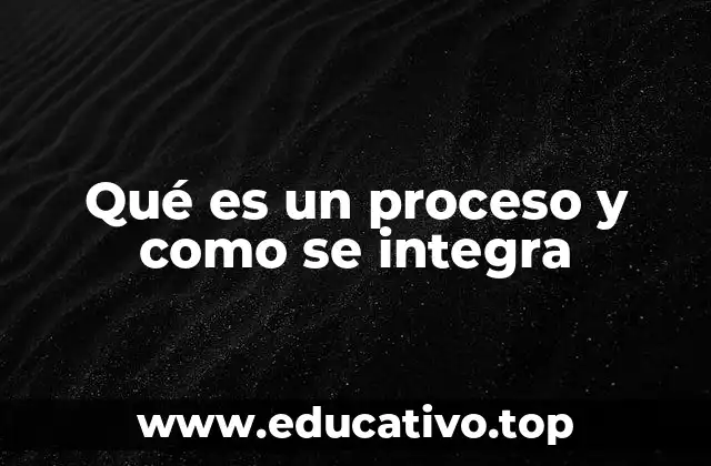 Qué es un proceso y como se integra