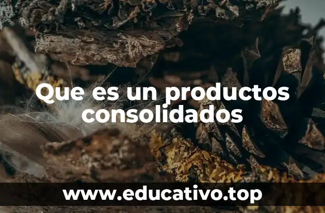 Que es un productos consolidados