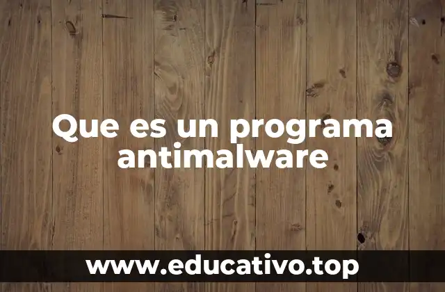 Que es un programa antimalware