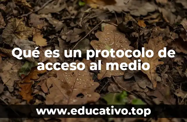 Qué es un protocolo de acceso al medio