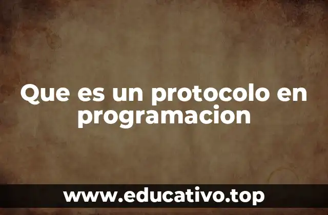 Que es un protocolo en programacion