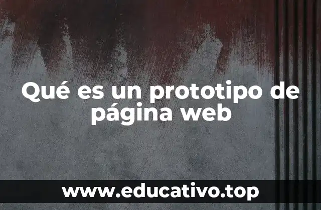 Qué es un prototipo de página web