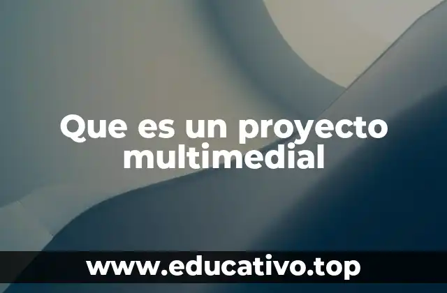Que es un proyecto multimedial