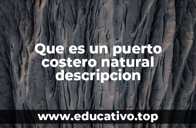 Que es un puerto costero natural descripcion