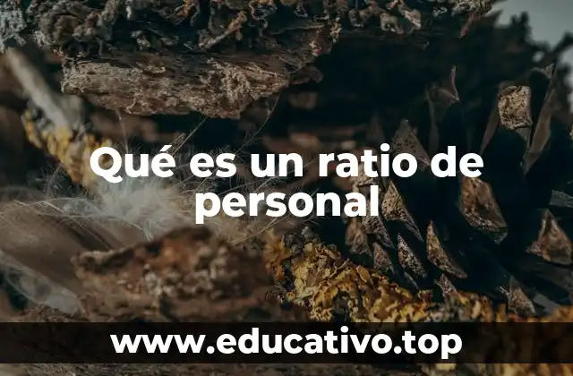 Qué es un ratio de personal
