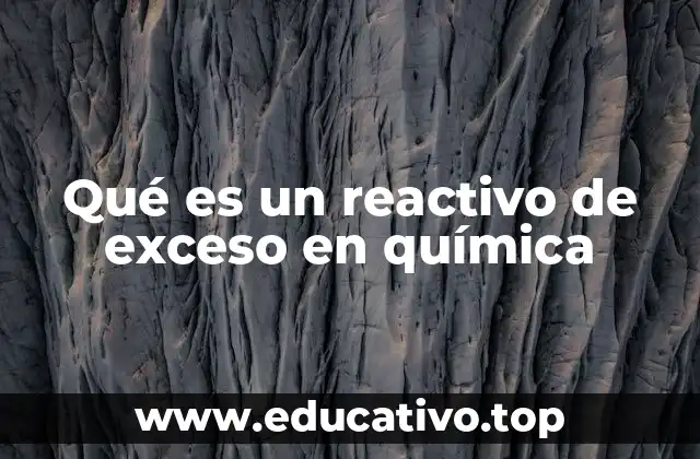 Qué es un reactivo de exceso en química
