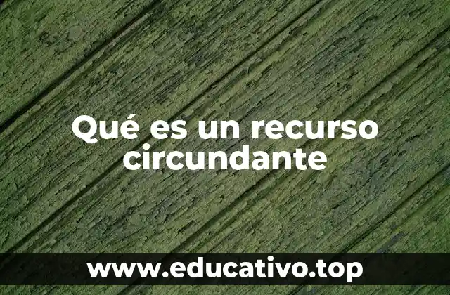 Qué es un recurso circundante