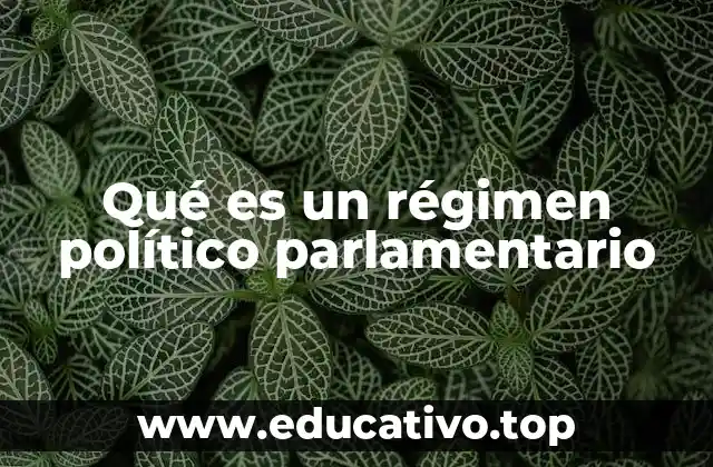 Qué es un régimen político parlamentario