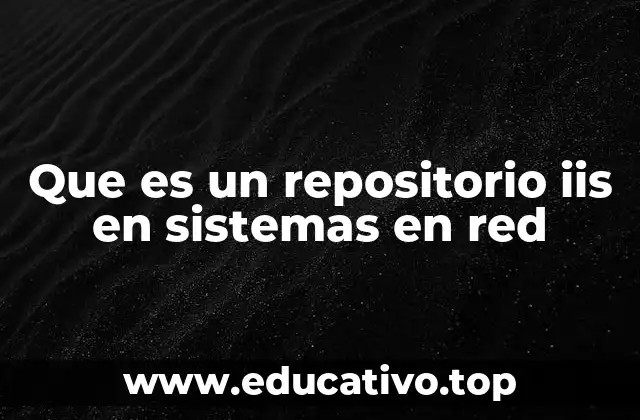Que es un repositorio iis en sistemas en red