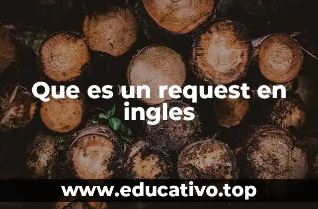 Que es un request en ingles