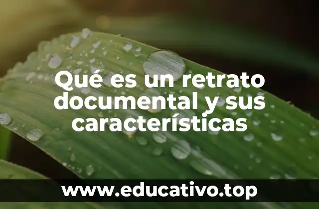 Qué es un retrato documental y sus características