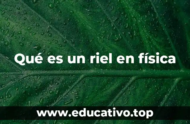 Qué es un riel en física