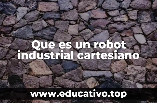 Que es un robot industrial cartesiano