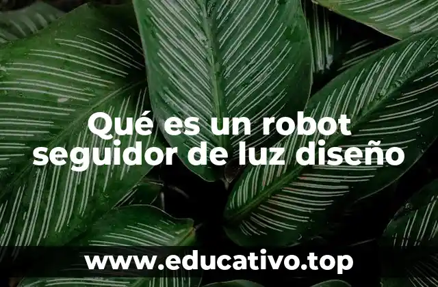 Qué es un robot seguidor de luz diseño