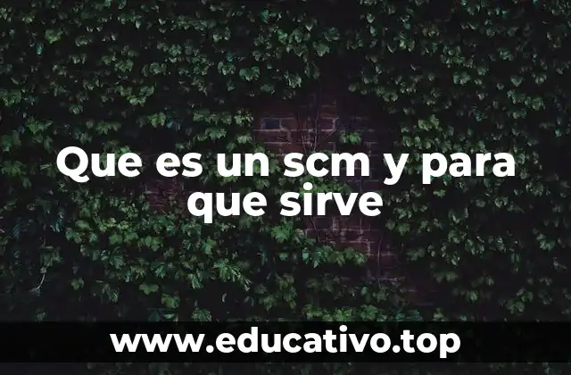 Que es un scm y para que sirve