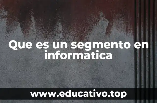 Que es un segmento en informatica