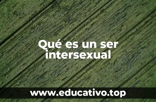 Qué es un ser intersexual