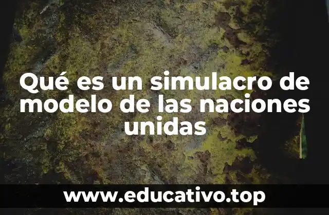 Qué es un simulacro de modelo de las naciones unidas