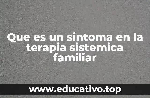 La visión sistémica de los problemas familiares
