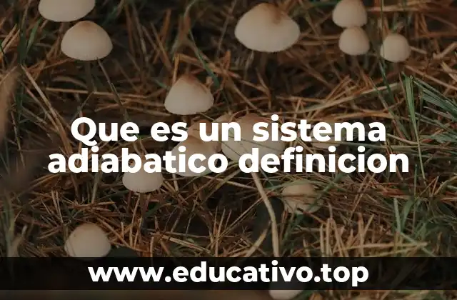 Que es un sistema adiabatico definicion