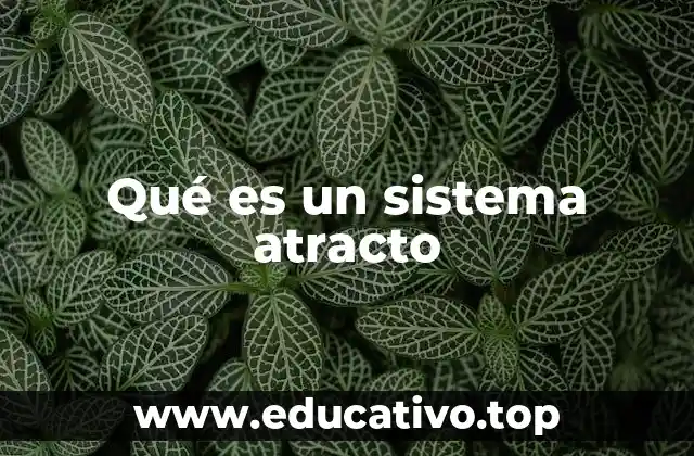 Qué es un sistema atracto