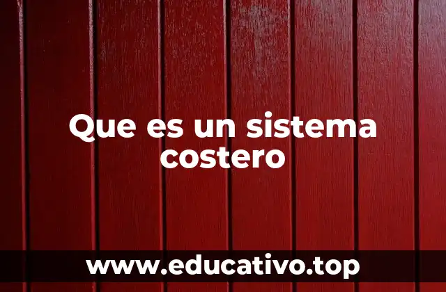 Que es un sistema costero