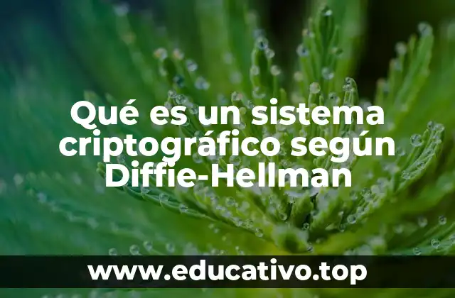 Qué es un sistema criptográfico según Diffie-Hellman