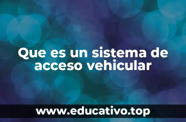 Aplicaciones del control vehicular en espacios urbanos