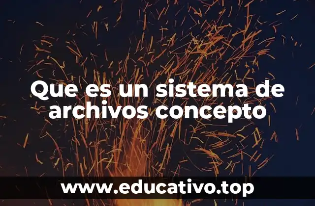 Que es un sistema de archivos concepto